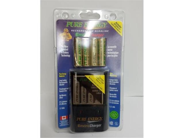 Rechargeable Alkaline Batteries >> Pure Energy Ec464 Enviro Charger Battery Charger With 4 Aa Pure Rechargeable Alkaline Batteries >> Pure Energy Ec464 Enviro Charger Battery Charger With 4 Aa Pure