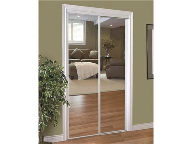 Home Decor Innovations 70 0833 230 Series Framed Mirror Bypass Door White 72 X 80 In Newegg Com
