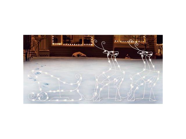 Sienna 9464991 30 X 16 In Lighted Sleigh Deer Christmas