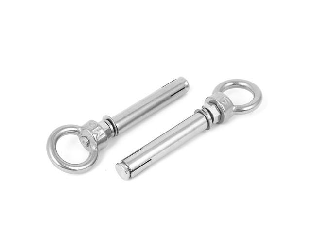 M6 Stainless Steel Eye Bolts Expanding Shield Anchor 6mmx70mm 2pcs ...