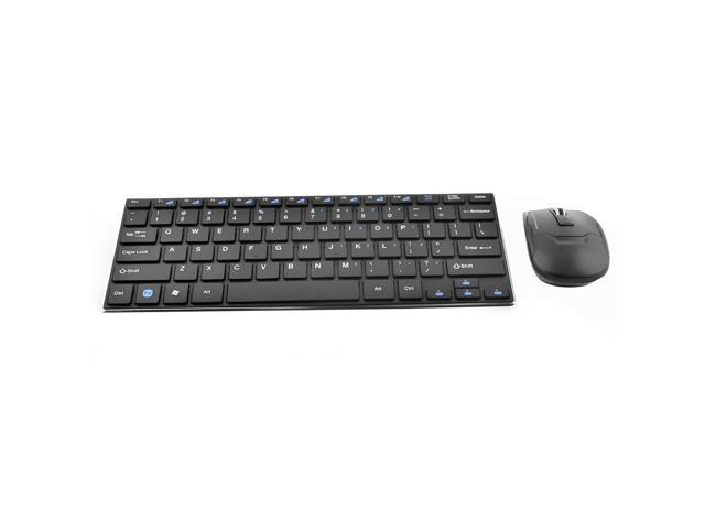 2.4G Colorful Round Button Gaming Keyboard Mouse Ultra Slim Wireless Mouse Keyboard Combo