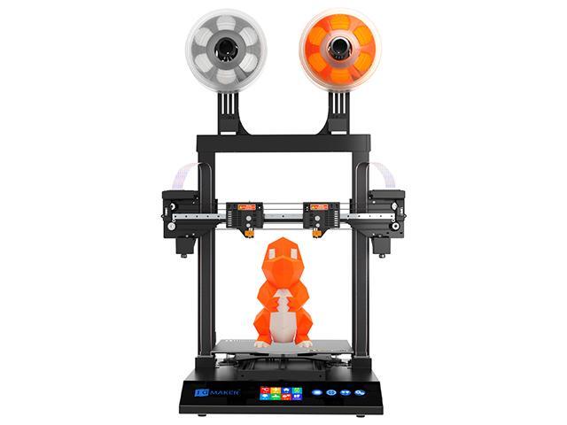 JGMAKER 3D Printer Artist-D Pro IDEX Dual Extruder 3D Printers Direct Drive Extruder TMC2209 Driver MeanWell Power Supply Large Build 300X300X340mm 98% Pre- Assemble ABS PLA PETG TPU Flexible 1.75mm