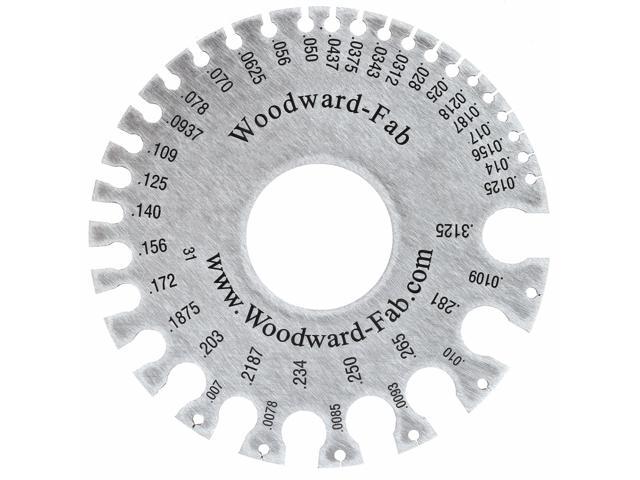 Woodward Fab Wfsg Sheet Metal Thickness Gauge 0 To 36 Newegg Com