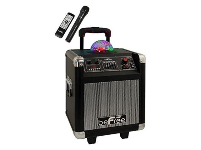 befree sound bfs3800 projection party light dome subwoofer bluetooth portable party speaker