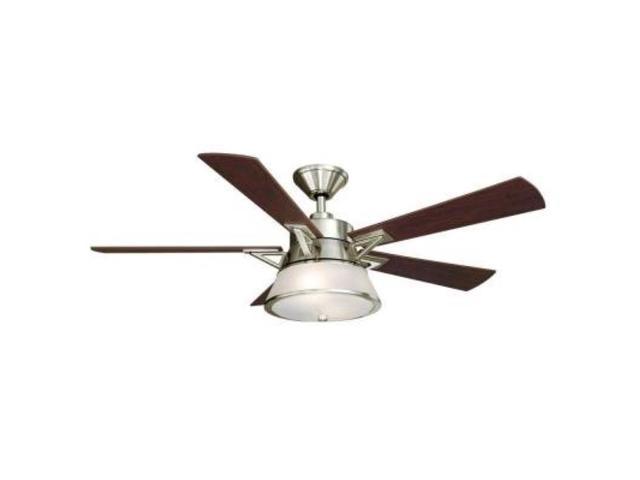 Hampton Bay Marlowe 52 In Brushed Nickel Ceiling Fan Newegg Com