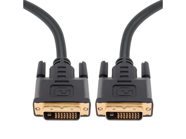 A Technology Dvi Cable 10ft Dual Link 24 1 Male To Male Digital Video Cable Gold Plated With Ferrite Core Support 2560x1600 144hz For Gaming Dvd Laptop Hdtv And Projector Newegg Com
