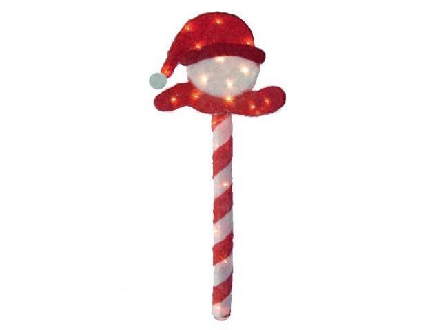 40 Lighted Peppermint Twist Sisal Christmas Candy Cane