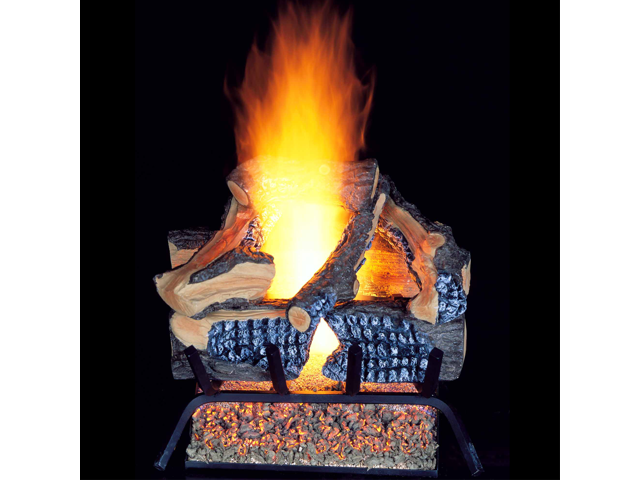 Procom Vented Natural Gas Fireplace Log Set 18 In 45 000 Btu