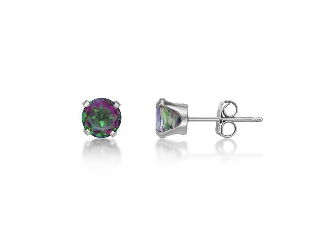 Lavari 50 Cttw Round 5mm Natural Mystic Topaz 10k White Gold Stud Earrings Newegg Lavari 50 Cttw Round 5mm Natural Mystic Topaz 10k White Gold Stud Earrings Newegg