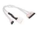 OKGEAR 18" SATA 6 Gbps Cable W/ 15 Pin SATA Power Combo Cable, Silver, Backward Compatible with 3 Gbps and 1.5 Gbps