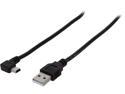 1ST PC CORP CB-UMALA-20 19.69” Left Angle Micro USB Cable Black