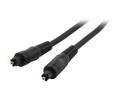 Nippon Labs PT-6 6 FT. Pro A/V Premium Toslink Digital Optical SPDIF Audio Cable Male to Male, Black