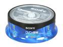 SONY 4.7GB 4X DVD+RW 25 Packs Spindle Media Model 25DPW47RS2