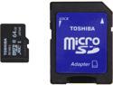 Toshiba 64GB microSDXC Flash Card With Adapter Model PFM064U-1DCK
