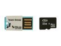 Team 32GB microSDHC Flash Card w/ USB2.0 Micro SD Card Reader TR11A1 Model TG032G0MC28C