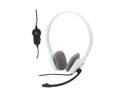 Logitech Recertified 981-000349 H150 3.5 mm Connector Supra-aural Stereo Headset - White