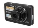 SONY DSCWX9/B Black 16.2 MP 5X Optical Zoom 25mm Wide Angle Digital Camera