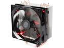 Cooler Master Hyper 212 LED CPU Air Cooler,  4 CDC Heatpipes, 120mm PWM Fan, Quiet Spin Technology , Red LEDs for AMD Ryzen/Intel LGA1200/1151