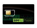 Simple Mobile - 4G/3G/2G SIM Card-Works with most Unlocked GSM Phones additional Monthly Service Required (SIMPLESIM1)