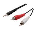 Rosewill RCW-H9012 - Mini-Stereo to RCA Audio Cable - 6 Feet