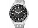 Citizen World Perpetual AT Eco-Drive Black Dial Steel Mens Watch CB0020-50E