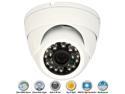 Weatherproof 1/3" CMOS 3.6mm 1000TVL Outdoor Metal CCTV Security Camera White
