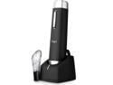 Ozeri OW05A Prestige Electric Wine Bottle Opener with Aerating Pourer, Foil Cutter, Recharging Stand