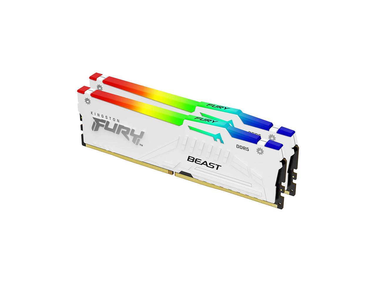 Kingston FURY Beast RGB 64GB (2 x 32GB) 288-Pin PC RAM DDR5 5200