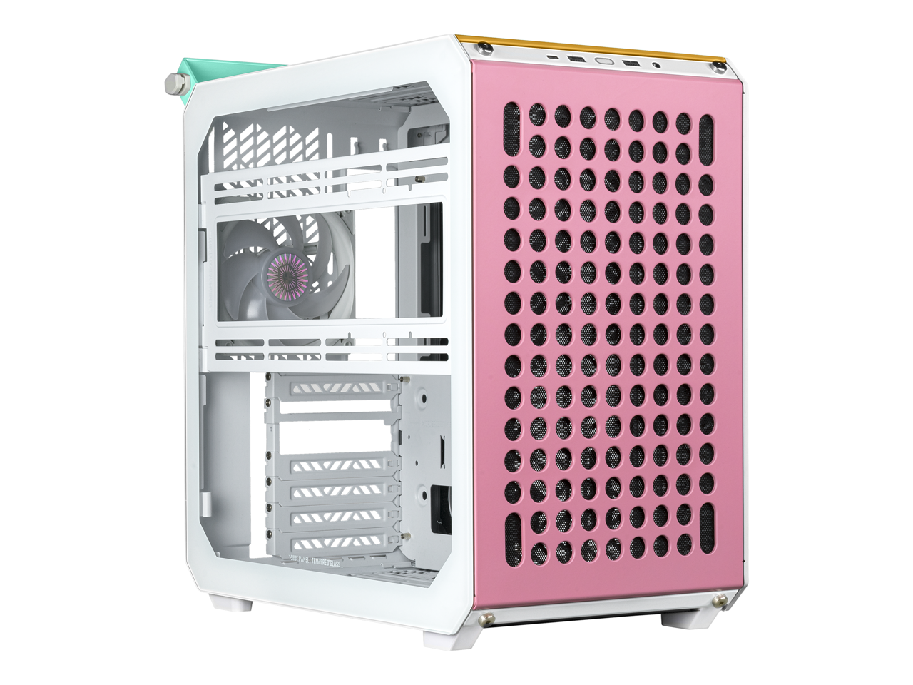 Cooler Master QUBE 500 Flatpack Macaron Small High Airflow Mid-Tower ATX - Picture 5 of 5