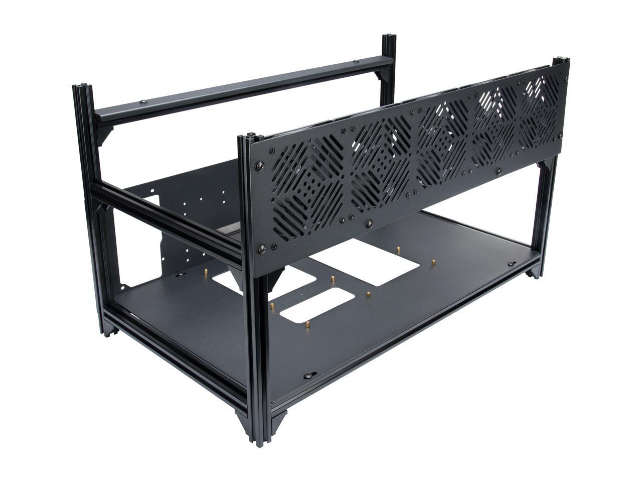 Rosewill 8 GPU Mining Case Open Air Stackable Frame, Dual PSU, Crypto Mine Bitcoin/Ethereum/Zcash/Altcoins