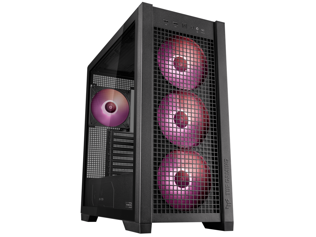 ASUS TUF Gaming GT302 ARGB ATX Mid-Tower Case Four 140 x 28 mm