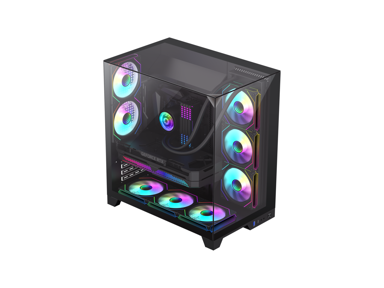 GAMEMAX Infinity Plus PC ATX Mid-Tower Chassis-Black | eBay