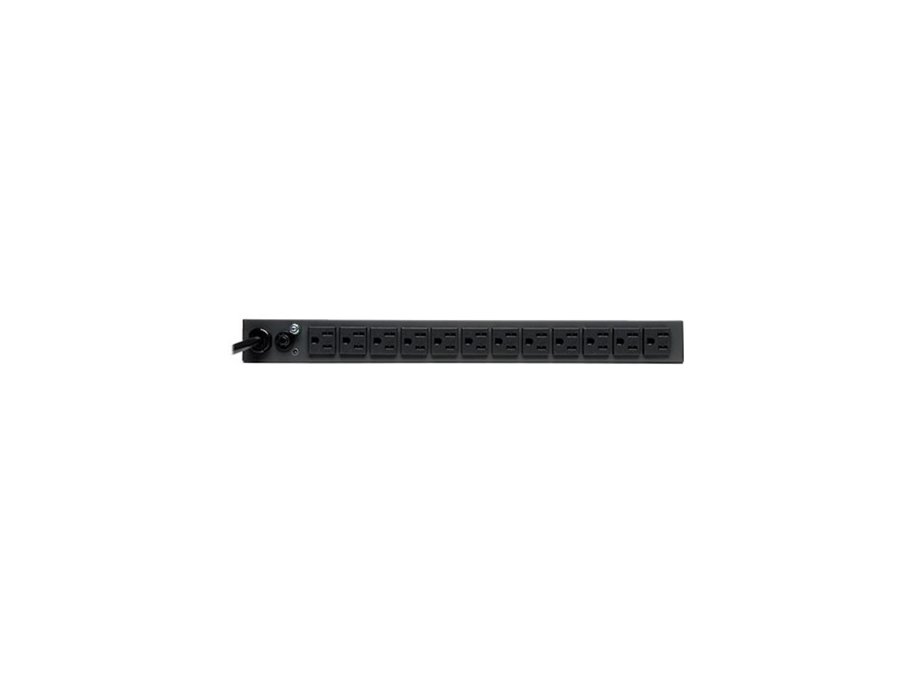 Tripp Lite PDU Metered 120V 15A 5-15R 13 Outlet 5-15P Horizontal 1URM 6ft Cord - Picture 1 of 4