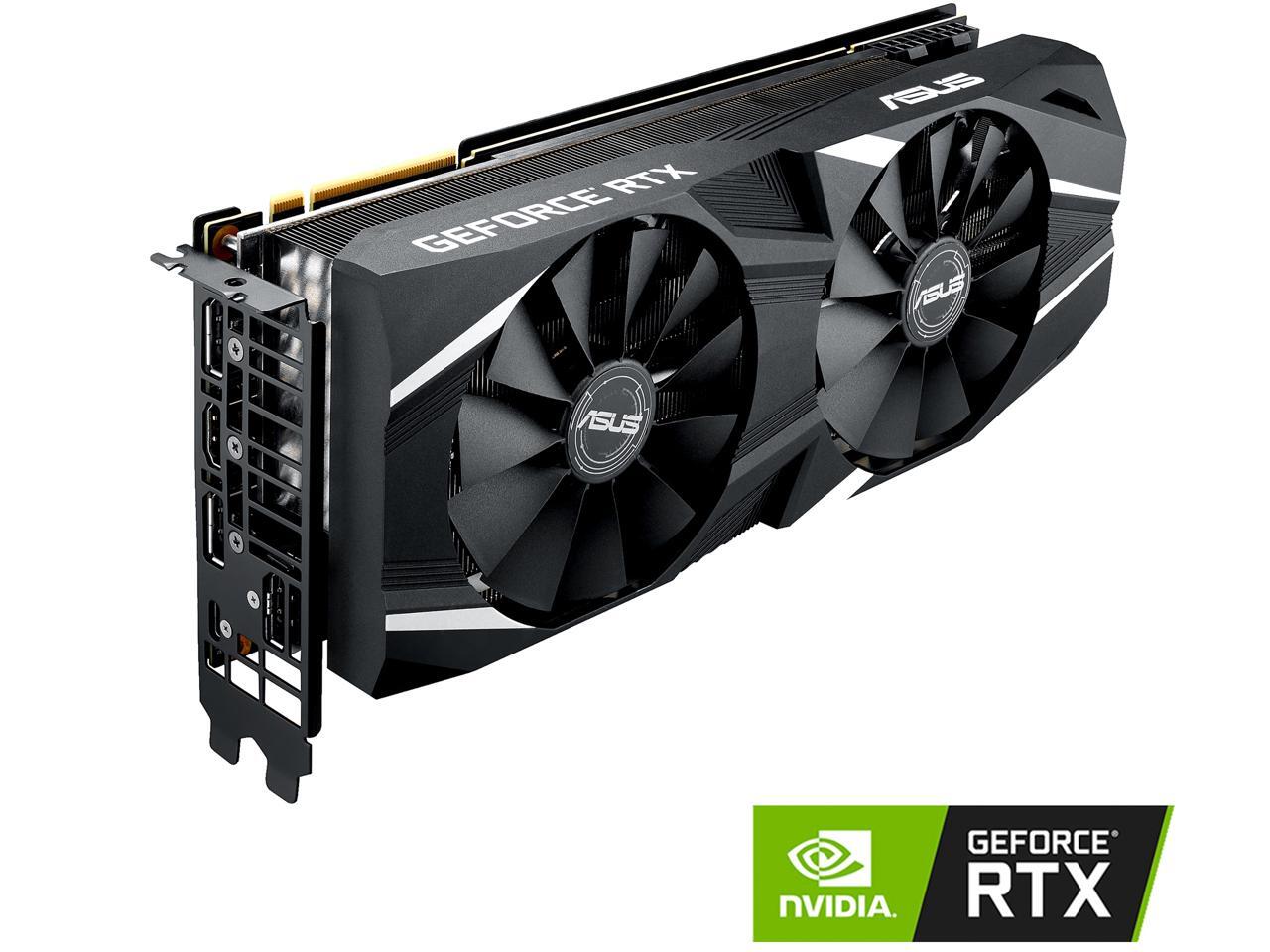ASUS Dual GeForce RTX 2080 Ti DirectX 12 O11G 11GB 352-Bit GDDR6 PCI Express 3.0 HDCP Ready SLI Support Video Card