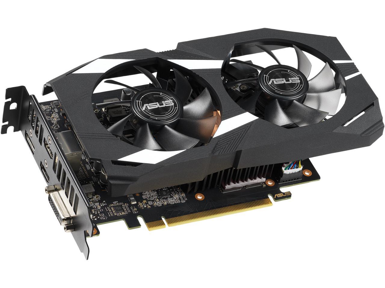 ASUS Dual GeForce GTX 1660 Ti DUAL-GTX1660TI-O6G 6GB 192-Bit GDDR6 PCI Express 3.0 HDCP Ready Video Card