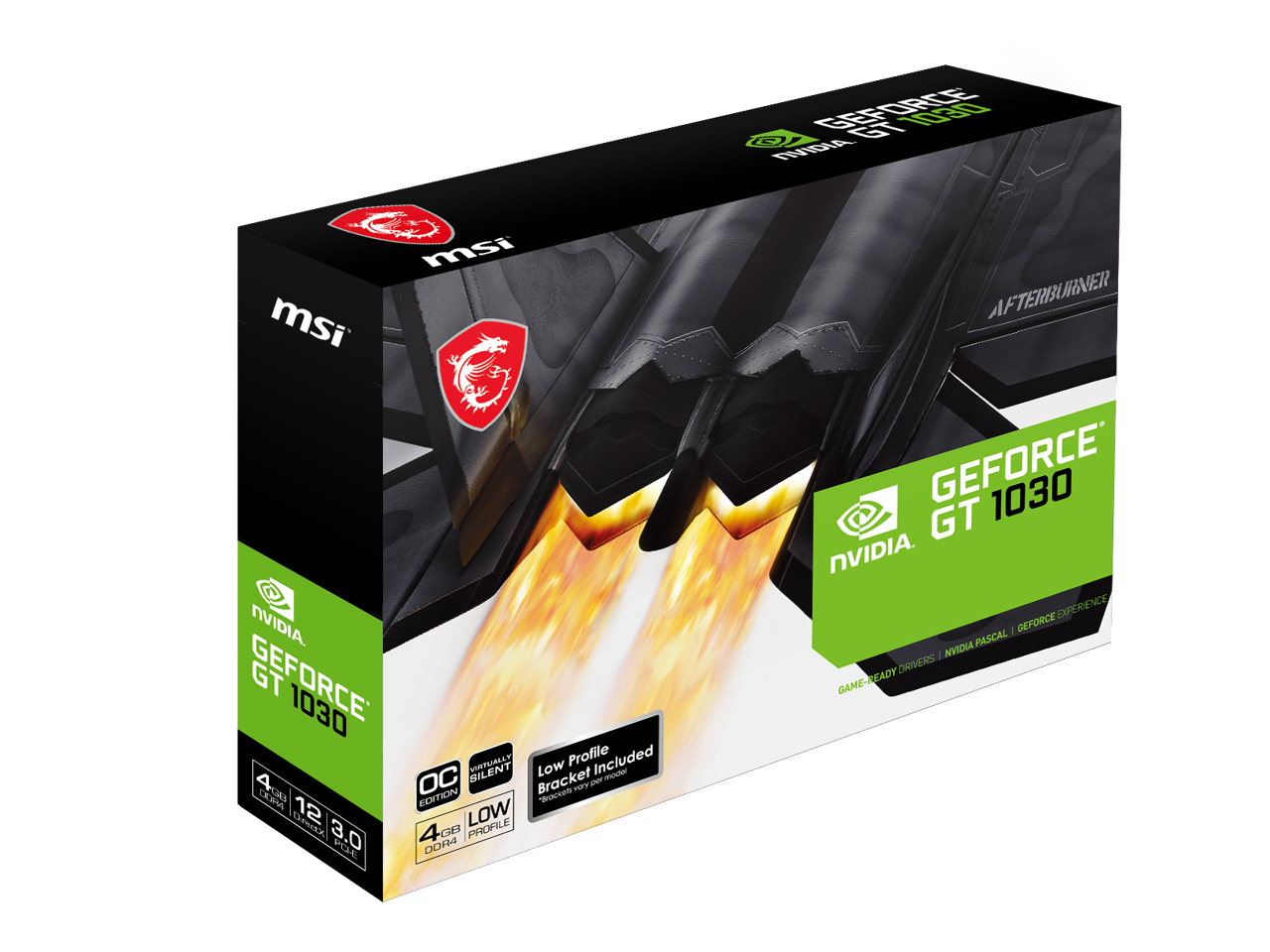 MSI GeForce GT 1030 4GB GDDR4 PCI Express 3.0 x16 (uses x4) ATX Graphics Card GT - Picture 5 of 5
