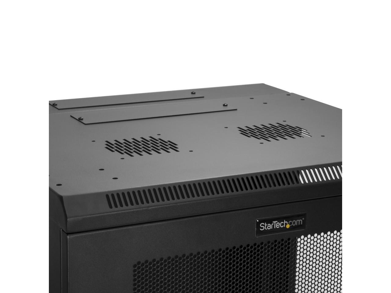 StarTech.com Armadio di Rete a 4 Posti 12U con Ripiano 1U, Cerniera 19" - Foto 1 di 5