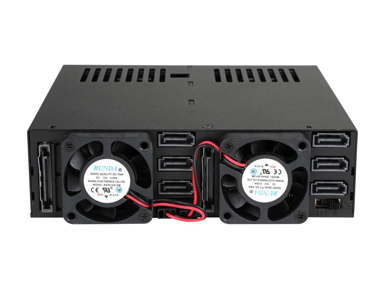 ICY DOCK MB326SP-B | 6 Bay 2.5” SATA HDD / SSD Hot Swap Backplane Cage Enclosure - Picture 3 of 5