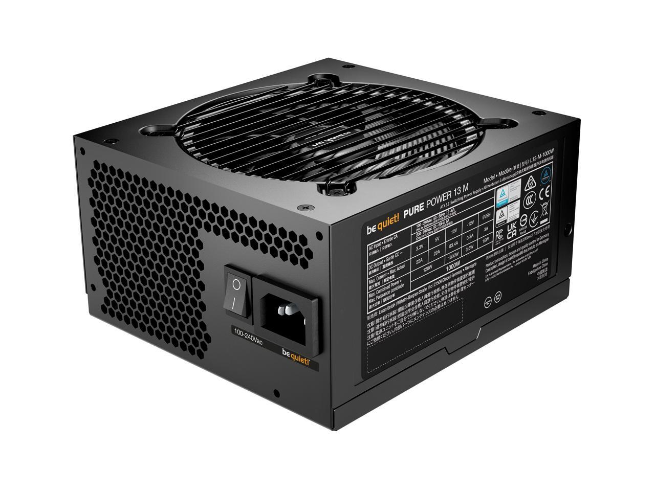 be quiet! Pure Power 13 M 1000W Modulares Netzteil I 80 Plus® Gold I ATX 3.1 I - Bild 3 von 4