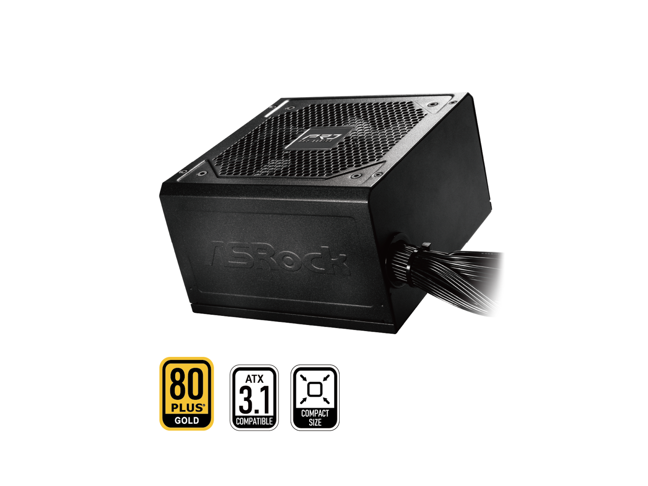 ASRock PRO Series PRO-650G 650 W ATX 3.1 Compatible 80 PLUS GOLD
