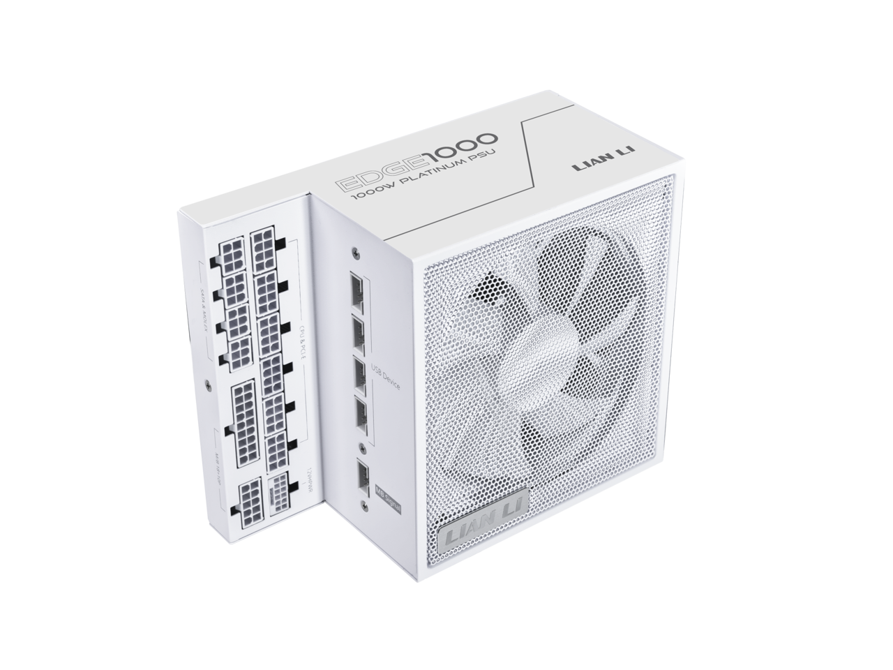 LIAN LI Edge series EG1000 White, 1000W ATX12V v3.1, 80 PLUS