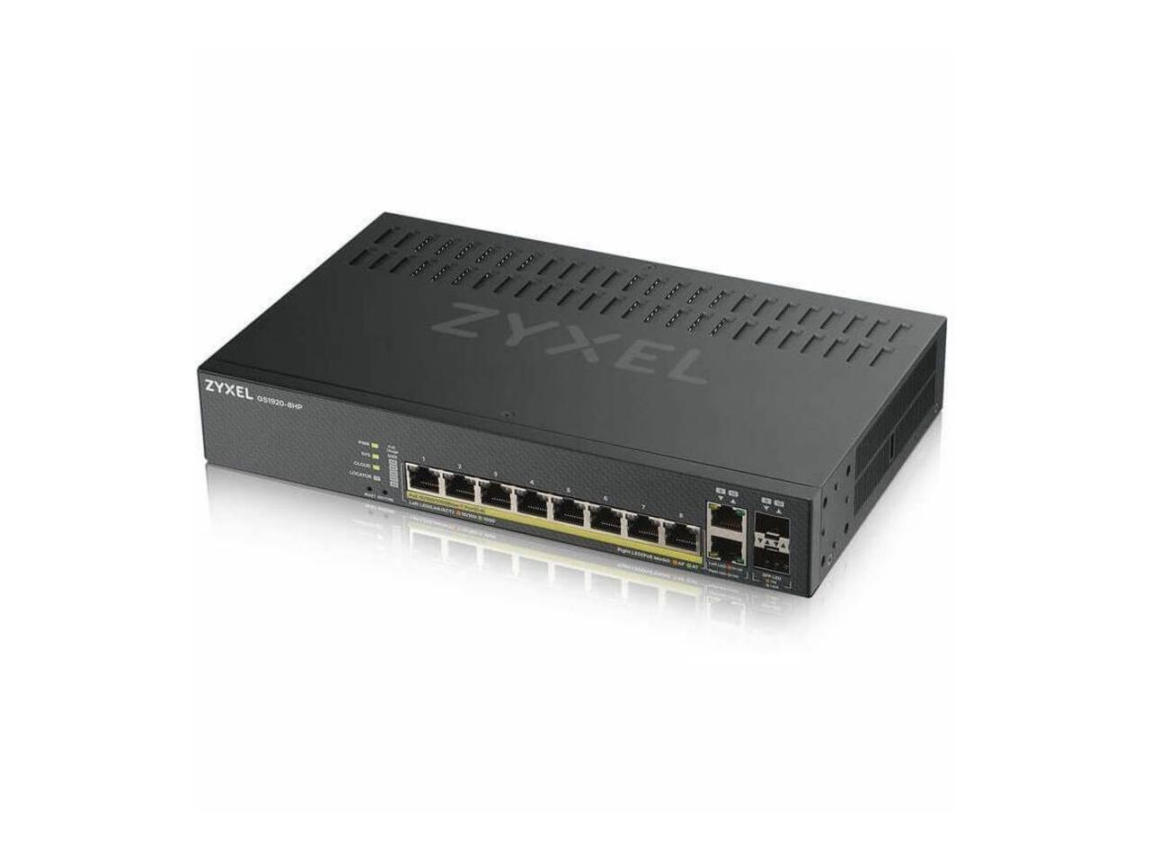 ZyXEL GS1920-8HPv2 8-Port Gigabit Smart Nebula Cloud Managed PoE Switch, 8 PoE+ - Picture 4 of 5