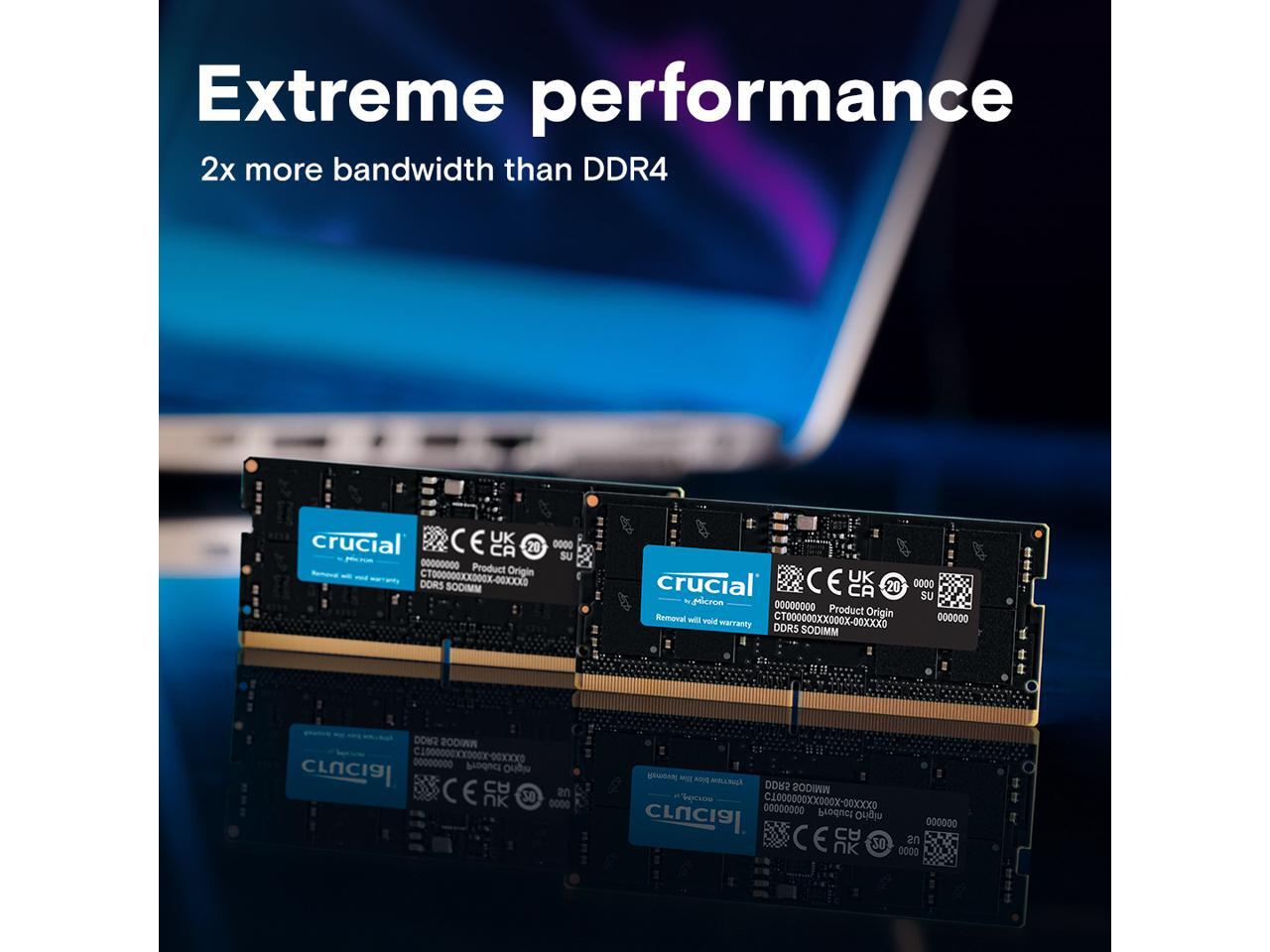 crucial DDR5-5600 64,128GB SO-DIMM メモリー Crucial DDR5-5600 SO-DIMM Memory Module – 64GB - Protectli EU