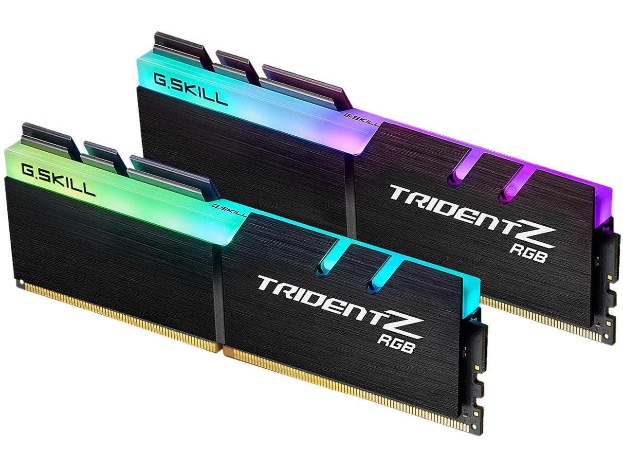 G.SKILL TRIDENT Z DDR4 3600MHz 32GB① G.SKILL TridentZ RGB Series 32GB (2 x 16GB) 288-Pin PC RAM DDR4