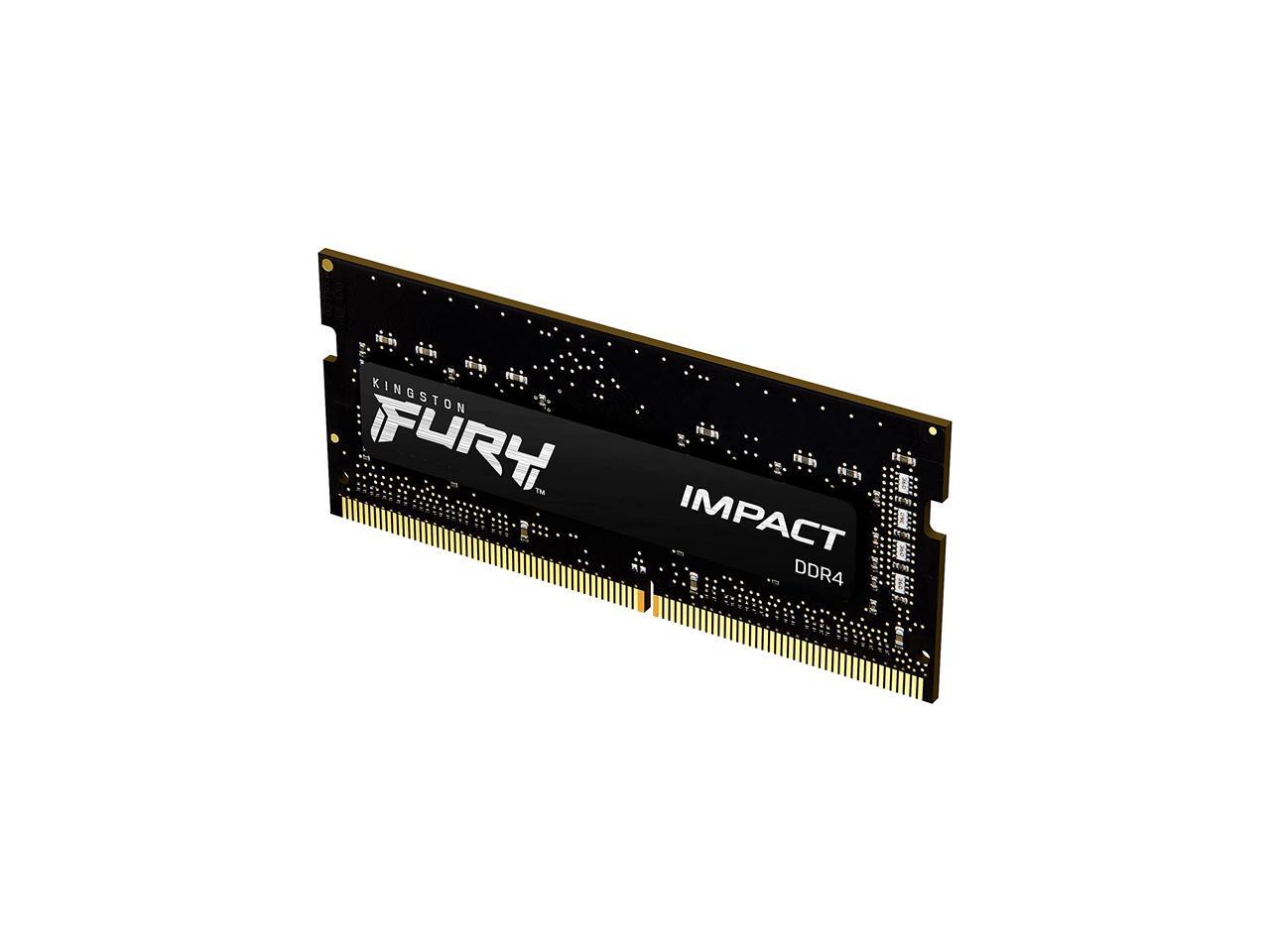 Kingston FURY Impact 32GB (1 x 32GB) 260-pin SO-DIMM DDR4 3200 MHz CL20 Black - Picture 1 of 5