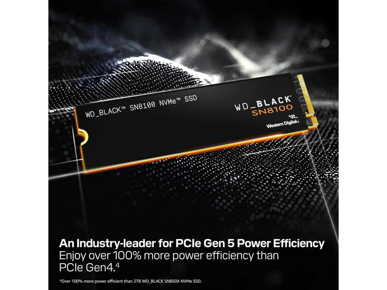 4TB* WD_BLACK™ SN8100 PCIe® 5.0x4 NVMe™ M.2 SSD - WDS400T1X0M