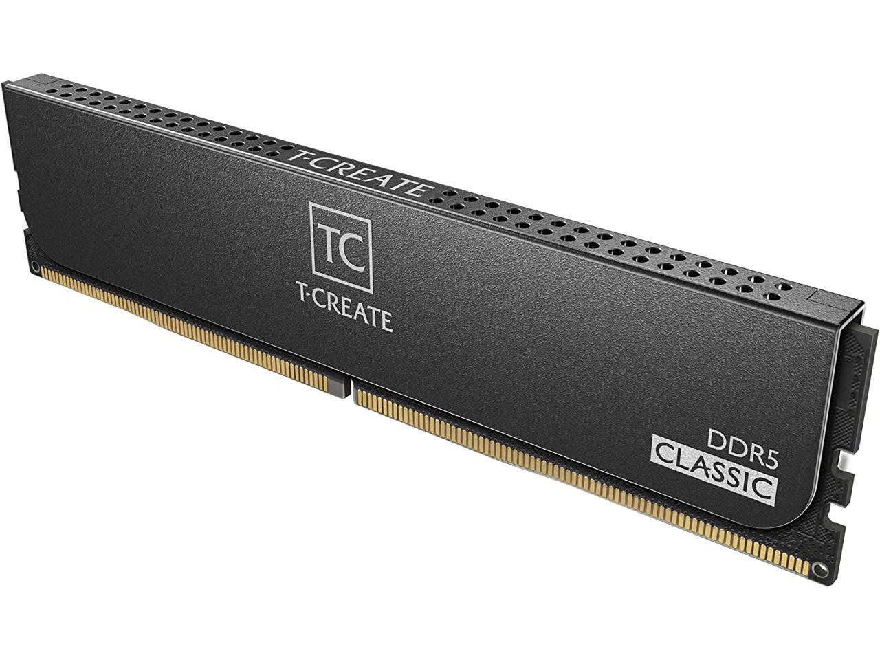 メモリー T-CREATE DDR5 64GB (32GB x 2) 6400MHz TEAMGROUP T-Create Expert Overclocking 10L DDR5 64GB Kit (2