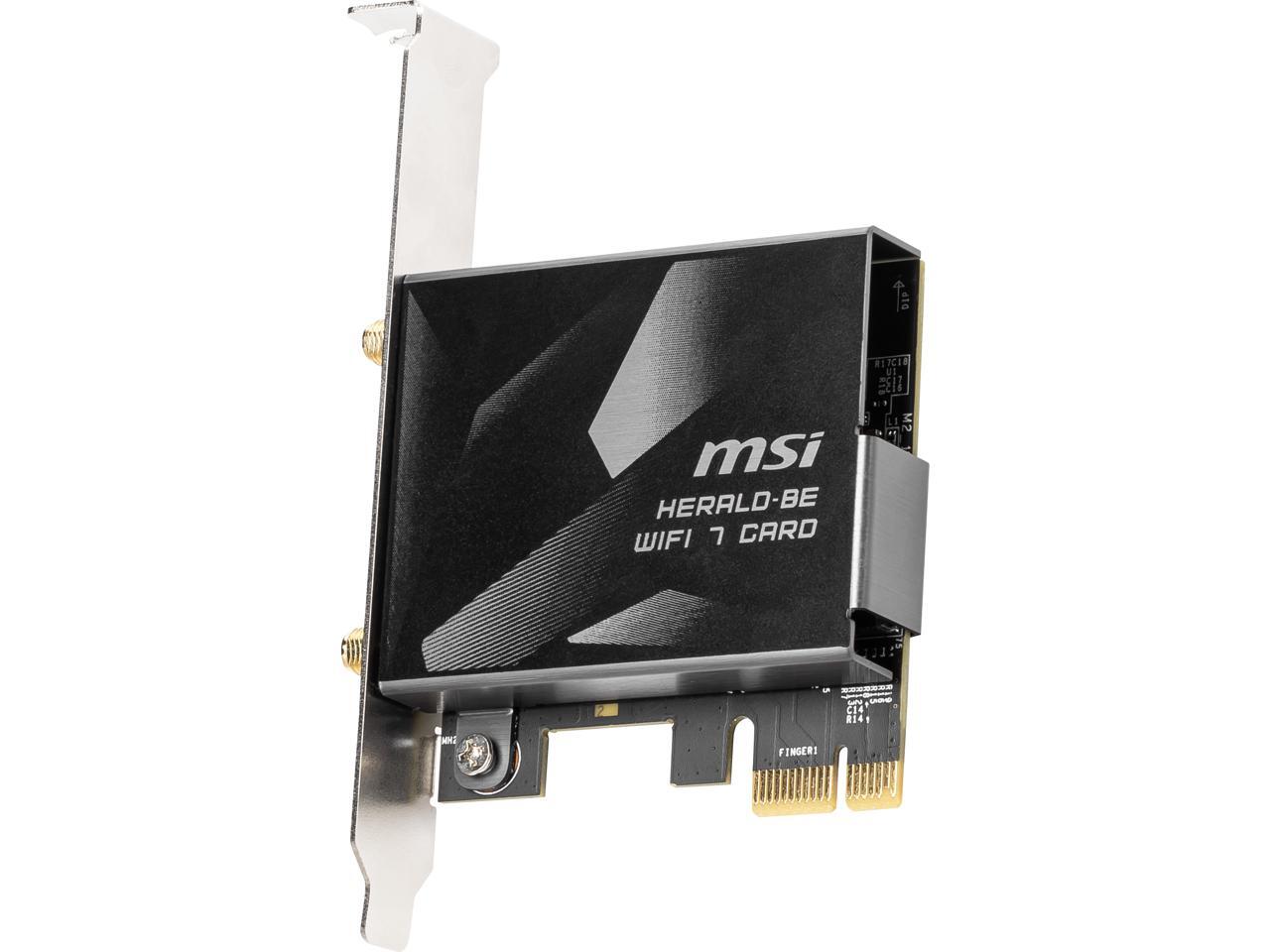 MSI HERALD-BE WIFI 7 MAX, NCM865 Tri-Band Wi-Fi 7