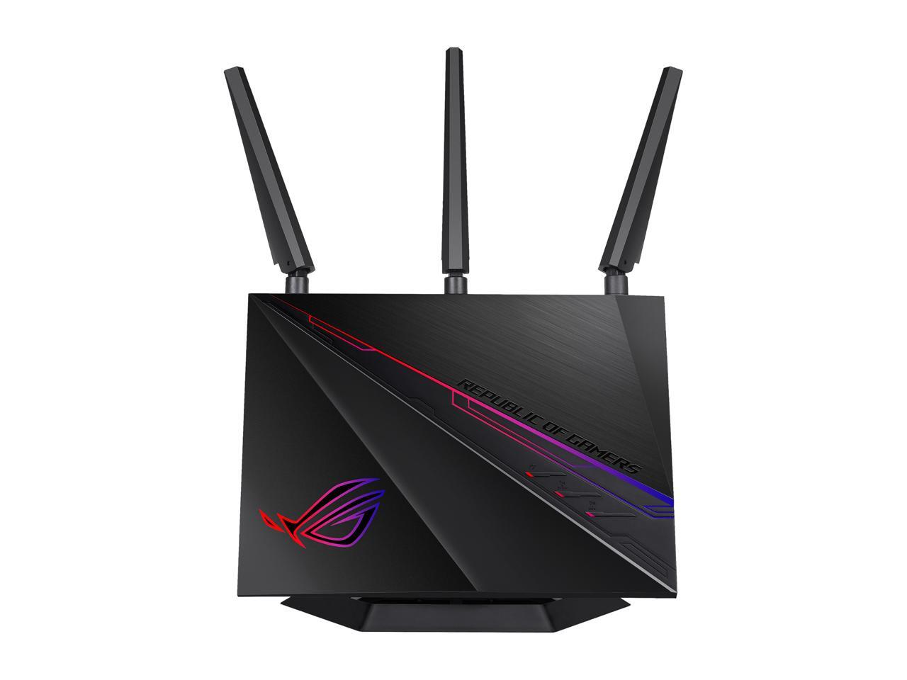 ASUS ROG (GT-AC2900) Dual-Band WiFi Gaming Router, GeForce NOW Optimization, 4 x LAN, 1 x USB 3.0, 1 x USB 2.0