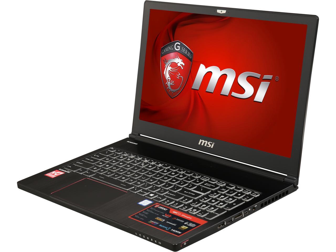 Refurbished MSI GS63 STEALTH-010 15.6" IPS i7-8750H (2.20 GHz) GTX 1060 16GB Ram 256GB SSD 1TB HDD Win10 Gaming Laptop